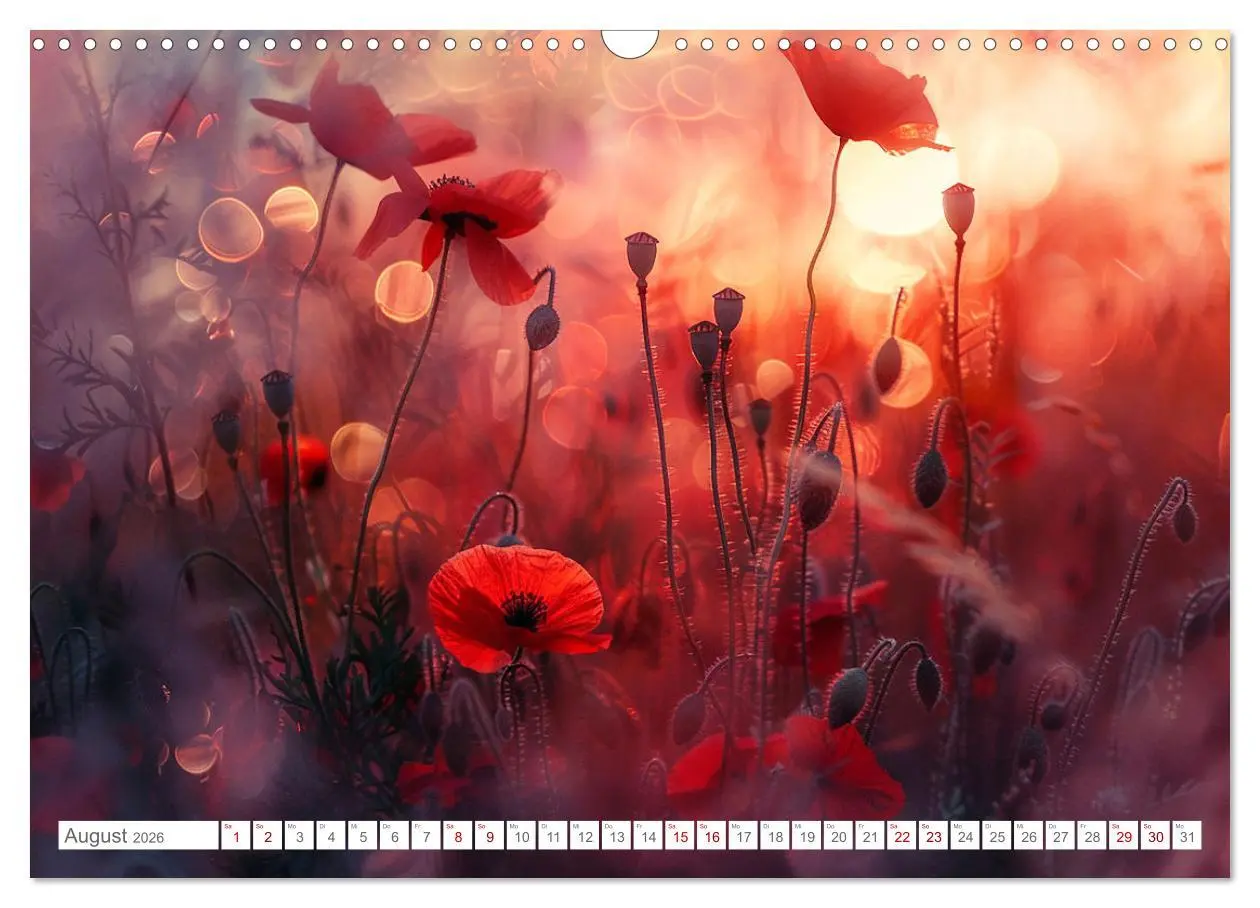 Bild: 9783457424100 | Bezaubernde Mohnblumen (Wandkalender 2026 DIN A3 quer), CALVENDO...